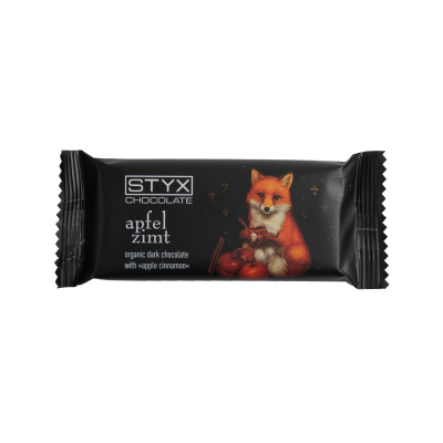 BIO Edelbitterschokolade mit Apfel-Zimt