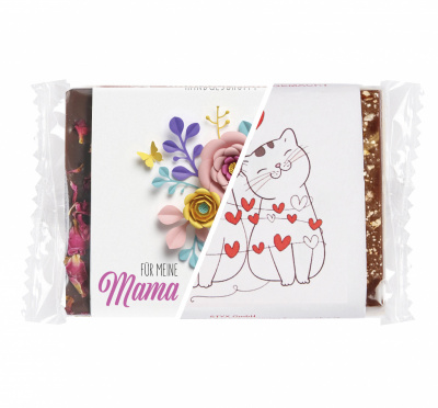 BIO-Edelbitterschokolade mit Rosenblüten Alles Liebe zum Muttertag