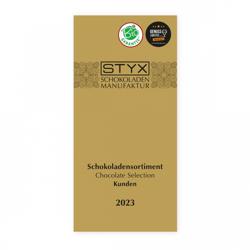 Folder STYX Schokoladensortiment