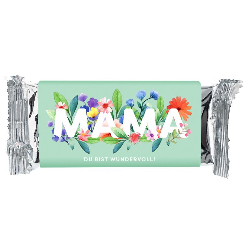 Muttertagsschokolade BIO-Milchschokolade mit Pistazie