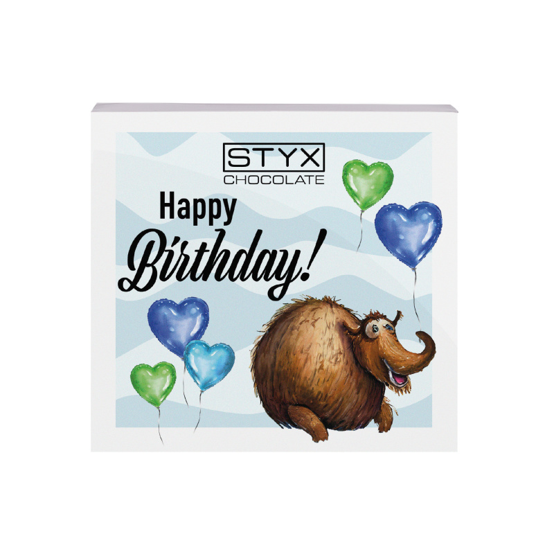Duo-Box - Happy Birthday Blau