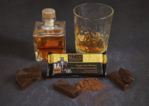 BIO-Edelbitterschokolade gefüllt mit Single-Malt Whiskey-Ganache